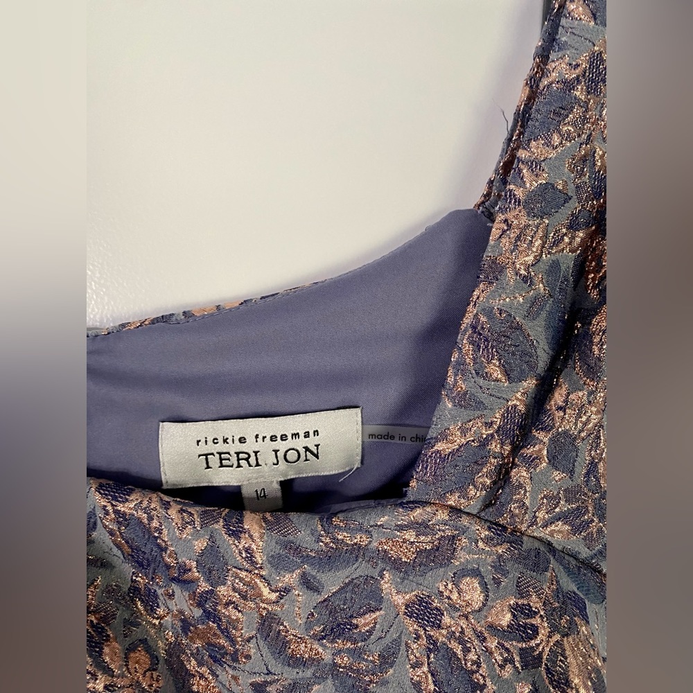 Rickie Freeman Teri Jon Jaquard Maxi Dress - MOB Dress WORN ONCE - Picture 7 of 9